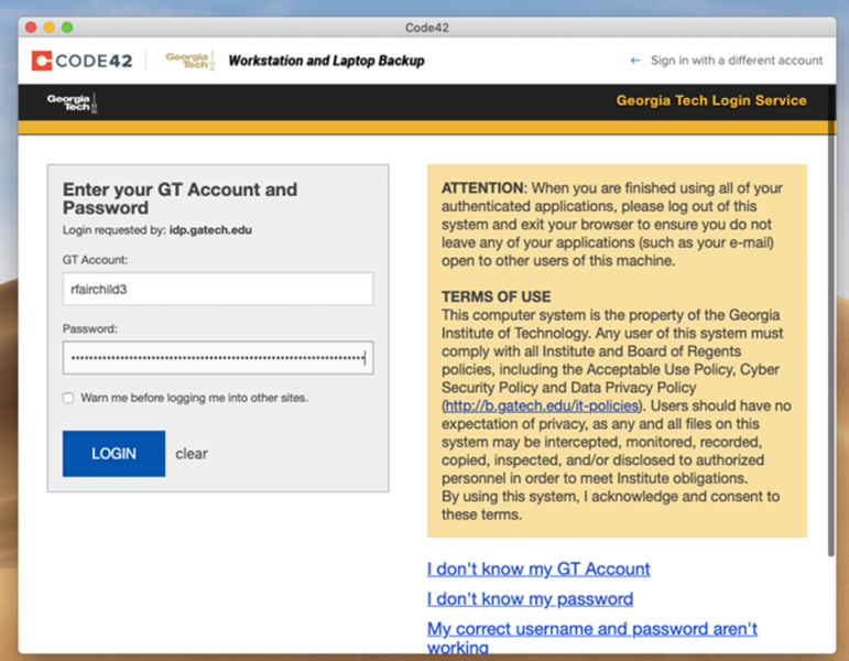 webdrive gatech usage