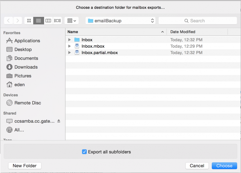 os x mail relayer