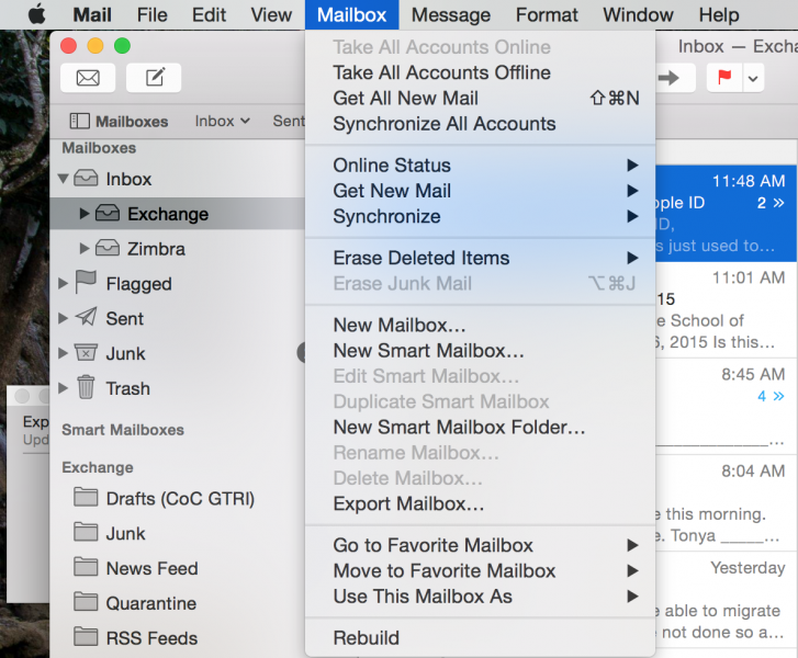 os x mail relayer