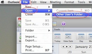 show current time in outlook calendar for mac