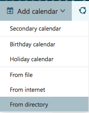 how to add a calendar in outlook from internet