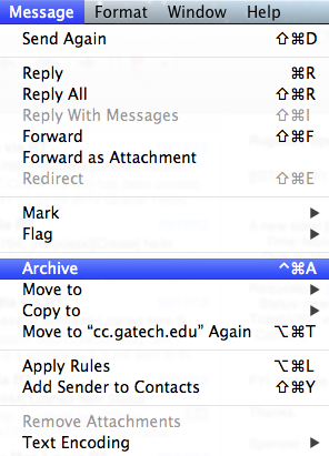 mac mail archiving